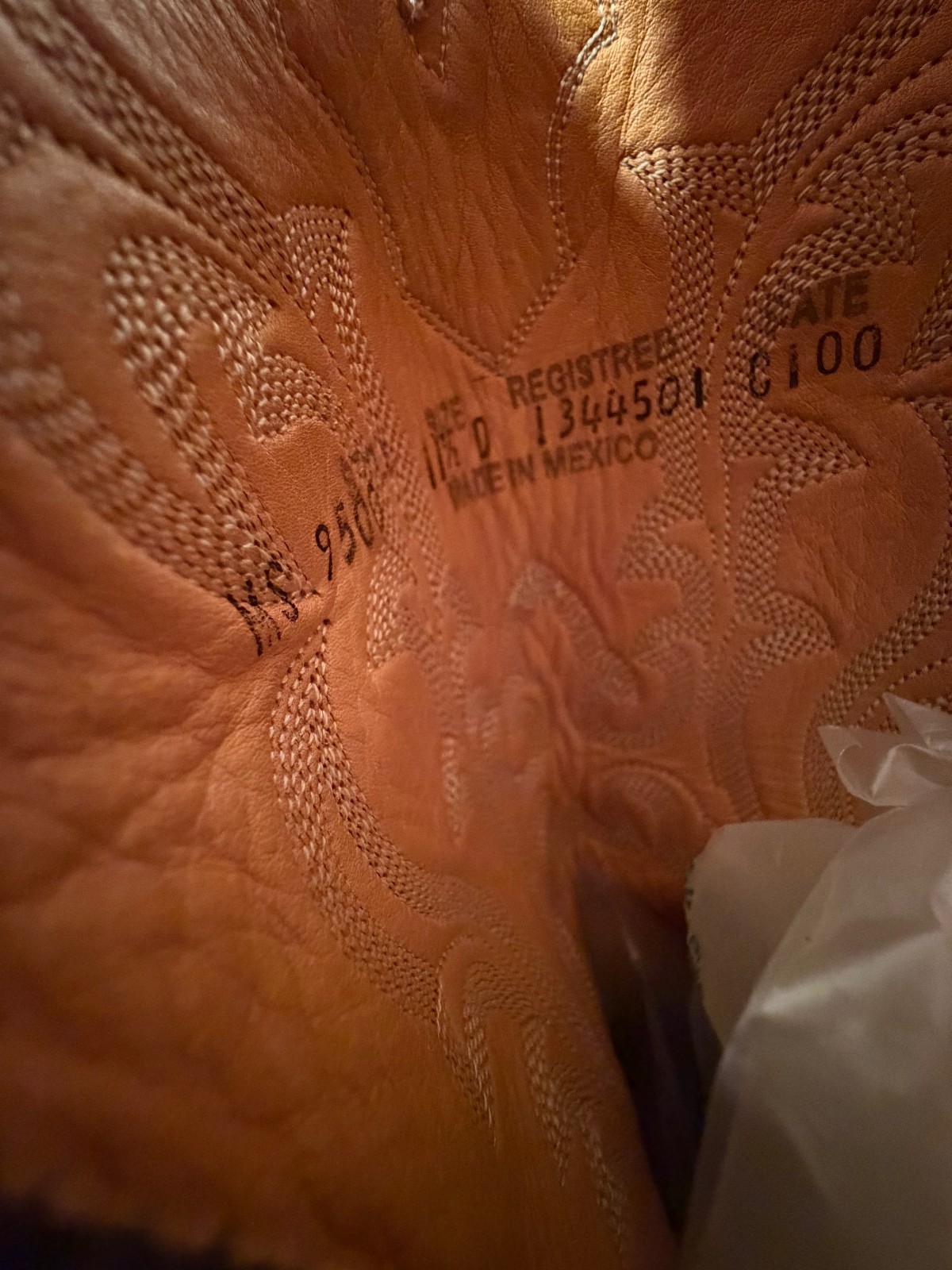 Star python snakeskin with black wingtip overlay … - image 6