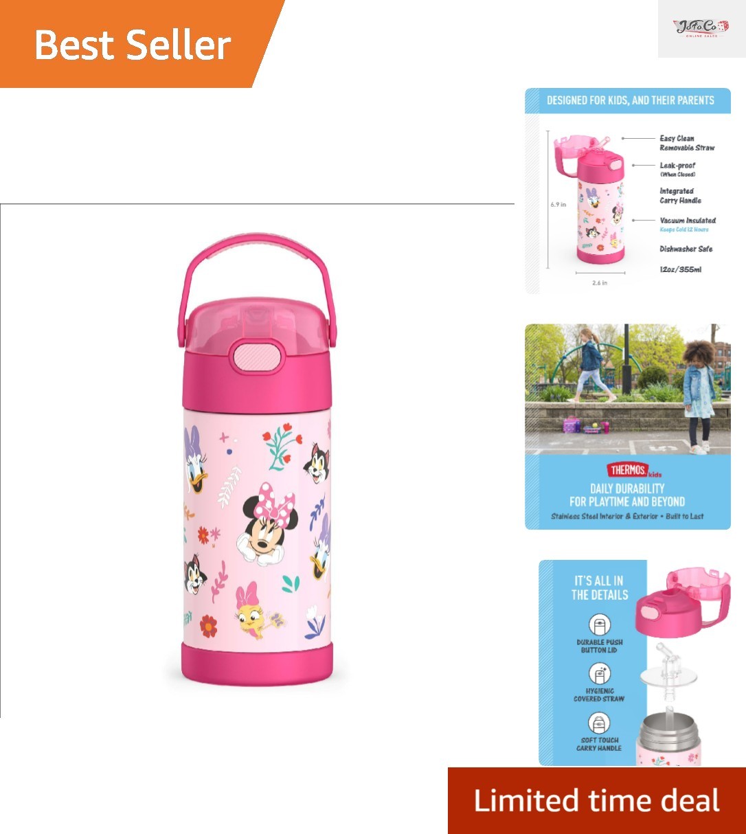 Preschool Minnie Vacuum Insulated Water Bottle - 12oz Kids T