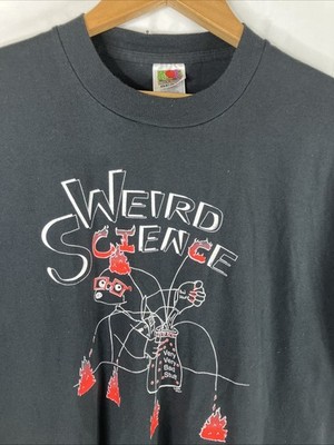 Vintage Weird Science Short Sleeve Graphic T Shirt Mens Size XL