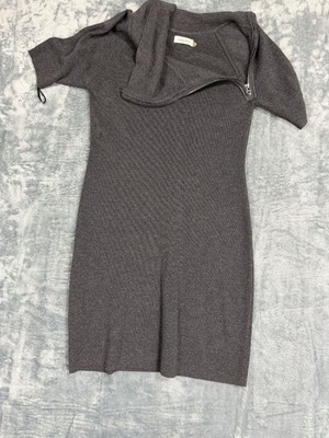calvin klein short sleeve sweater dress CALVIN KLEIN Womens Knit Short Sleeve Above The Knee Sweater Dress Small Petite