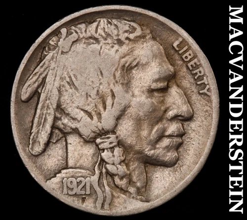 1921 Buffalo Nickel- Semi-Key Very Fine  No Reserve #i4933