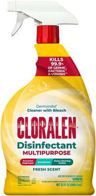 Cloralen 3-in-1 Multipurpose Cleaner Spray with Bleach - 32oz Fresh Scent