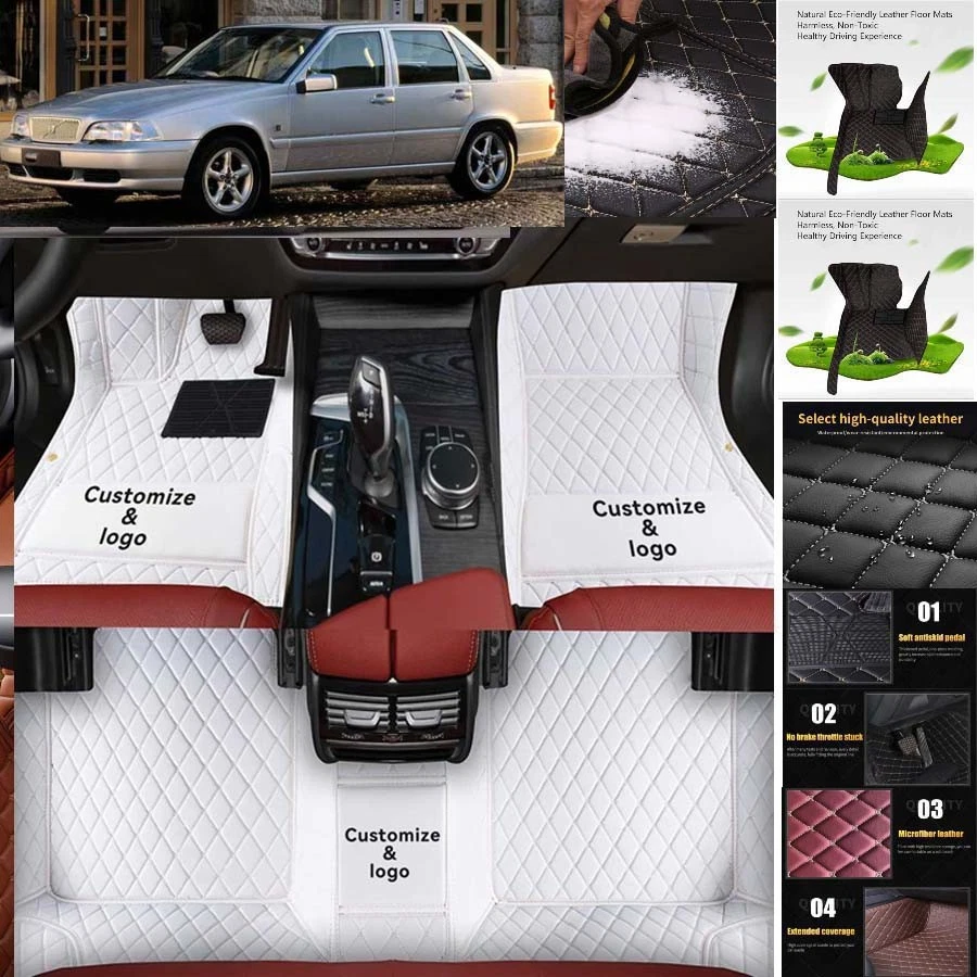For Volvo S70 Car Floor Mats Luxury Waterproof Liners Carpets Cargo Custom Foto 2 de 4