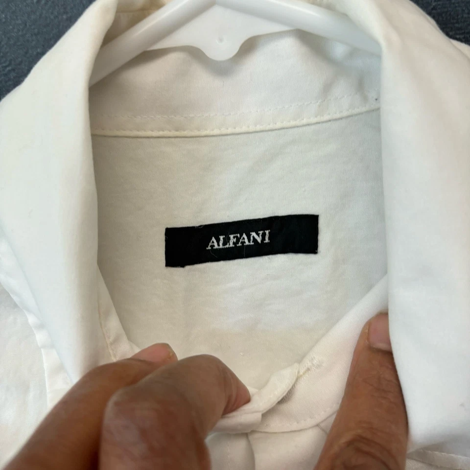 Camisa Alfani Cristal Botón Tachonado Bordada Floral Occidental Elegante Dinero Rico Foto 3 de 4