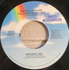 Brenda Lee "Rockin' Around The Christmas Tree / Papa Noel" VG slight warp DNAP