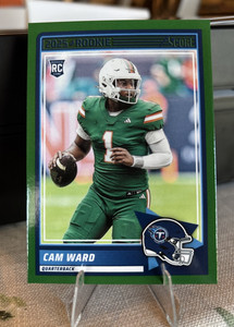 2025 Score - Rookies Cameron Ward #13 Green (RC)