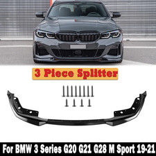 Front Bumper Splitter Lip For BMW 3 series G20 G21 330i M340i M sport 2019-2021