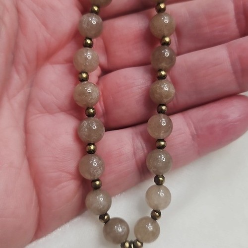 Collar largo con borla de cadena de ágata ojo de tigre piedras preciosas naturales para mujer nuevo sin etiquetas - Imagen 8 de 9