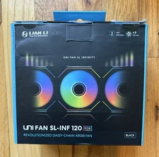 LIAN LI UNI FAN SL-INF 120 RGB 3PACK/Controller Fan 120mm ARGB Fan - Black