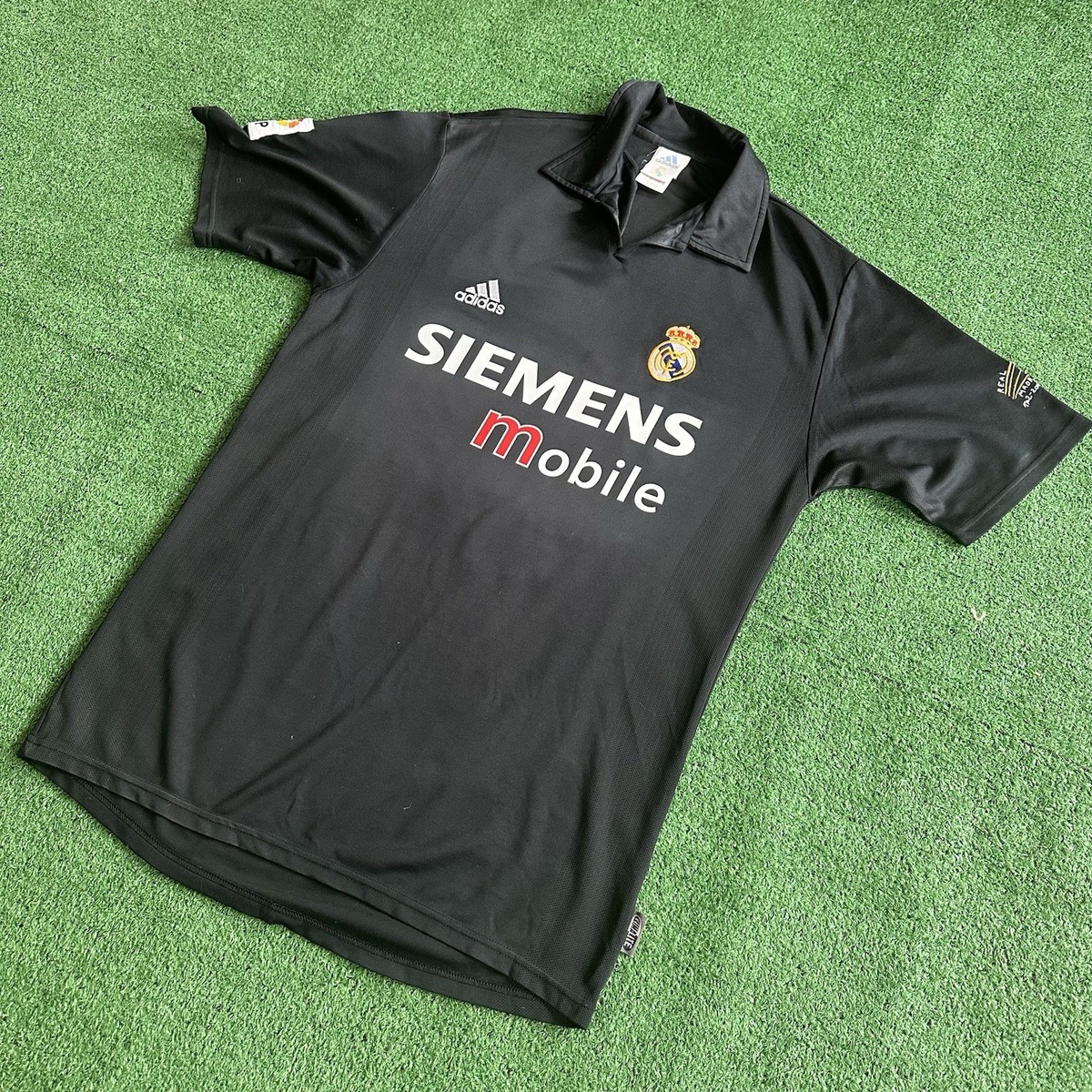 Vintage Adidas Real Madrid #5 Zidane 2002/03 Away Football Kit (M