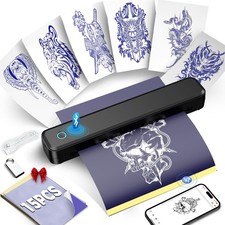 Macchina Stampante Stencil per Tatuaggi Bluetooth, Portatile Termica Tatuaggio Temporaneo P...