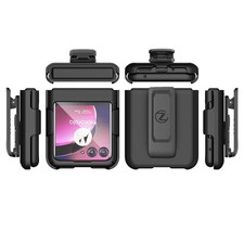 ZASE Belt Clip Phone Case Compatible with Motorola Moto RAZR Black, Matte