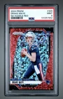 2024 Panini Prizm - Rookies Drake Maye #329 Red No Huddle Prizm /75 (RC)