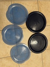 Camping Teller Set 5 flache Teller Blau