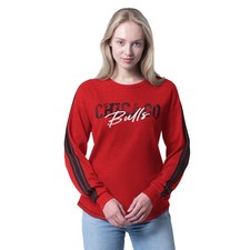 Women's G-III 4Her by Carl Banks Red Chicago Bulls Advantage Tri-blend Long