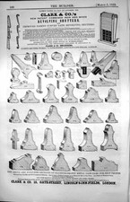 Old Print Patent Revolving Shutters Metal Sash Bars For Shop Fronts 1853 19th