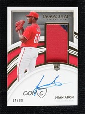 2022 Panini Immaculate Rookie Patch Auto 14/99 Joan Adon #155 Patch Auto c7z