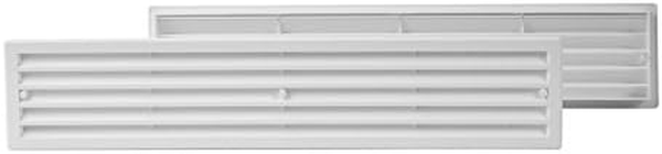 450X92Mm Weiß LüFtungsgitter TüR-Gitter Abluftgitter Kunststoff Abs - BelüFtungs-image