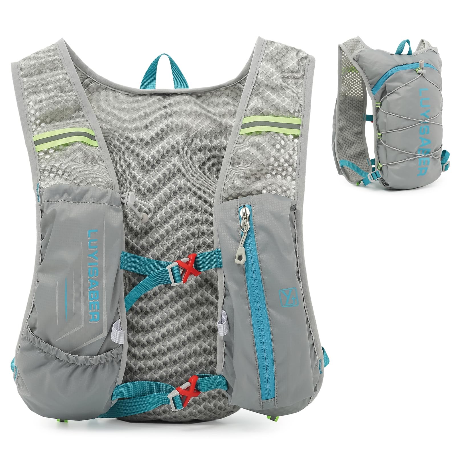 Gilet trail running léger sac à dos hydratation 5L course à pied rando