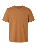 Herren T-Shirt Selected Femme Slhaspen Ss O-Neck, Chipmunk, XXL Eu, Baumwolle