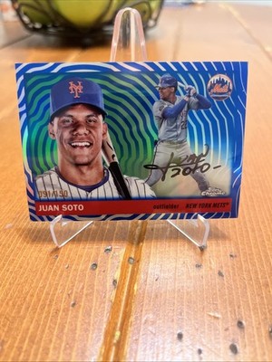 Topps Chrome Platinum 2025 - Juan Soto Blue Vibrations Refractor /150 Mets