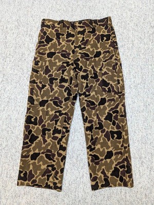 vintage USA made WOOLRICH camouflage WOOL hunting pants 36x30