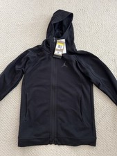 Nike Men's Jordan Dri-Fit Sport Full-Zip Hoodie Black Size S NEW WITH TAGS 