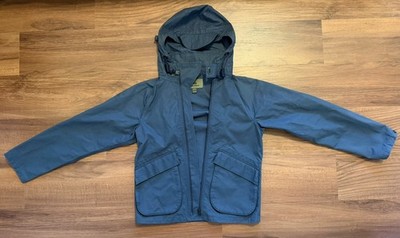 Nigel Cabourn Made in Japan Blued Grey Unlined Poplin Hooded Storm Jacket 44 EU