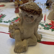 Dreamsicles Figurine Holding A Bunny Rabbit