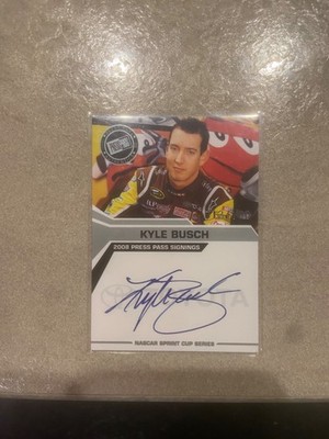 2008 Press Pass Signings Kyle Busch Silver 100