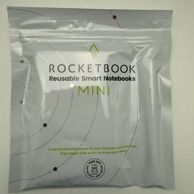 Rocketbook Mini Smart Reusable Notebook - Dotted Grid Eco-Friendly (Black) NEW