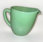 ✨Fire King Jadeite Pitcher Green Glass Creamer Gravy Milk C Handle Vintage Read
