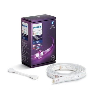 Philips Hue Bluetooth Smart Lightstrip Plus 1m/3ft Extension No Plug, Voice C...