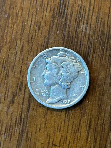 1938D Mercury Dime F
