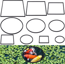 10Pcs Fish Feeding Rings Set, Floating Aquarium Plant Corral, round Square ...
