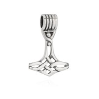 KettenanhäNger Thors Hammer 925 Silber 27X18Mm SilberanhäNger Wikinger Amulett