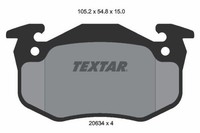 Textar BremsbeläGe Bremsbelagsatz BremsklöTze Vorne 2063402