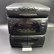 SHARP CD-C2600 3 DISC CD, DUAL CASSETTE, AM/F...