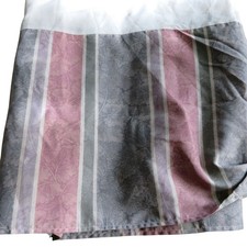 Vintage Floral Striped King Size Bed Skirt Multicolor 14.5" Drop Made in USA