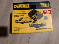NEW DeWalt DCB2460C 20V MAX 6ah & 4ah Li-Lion Batteries and Charger Starter Kit