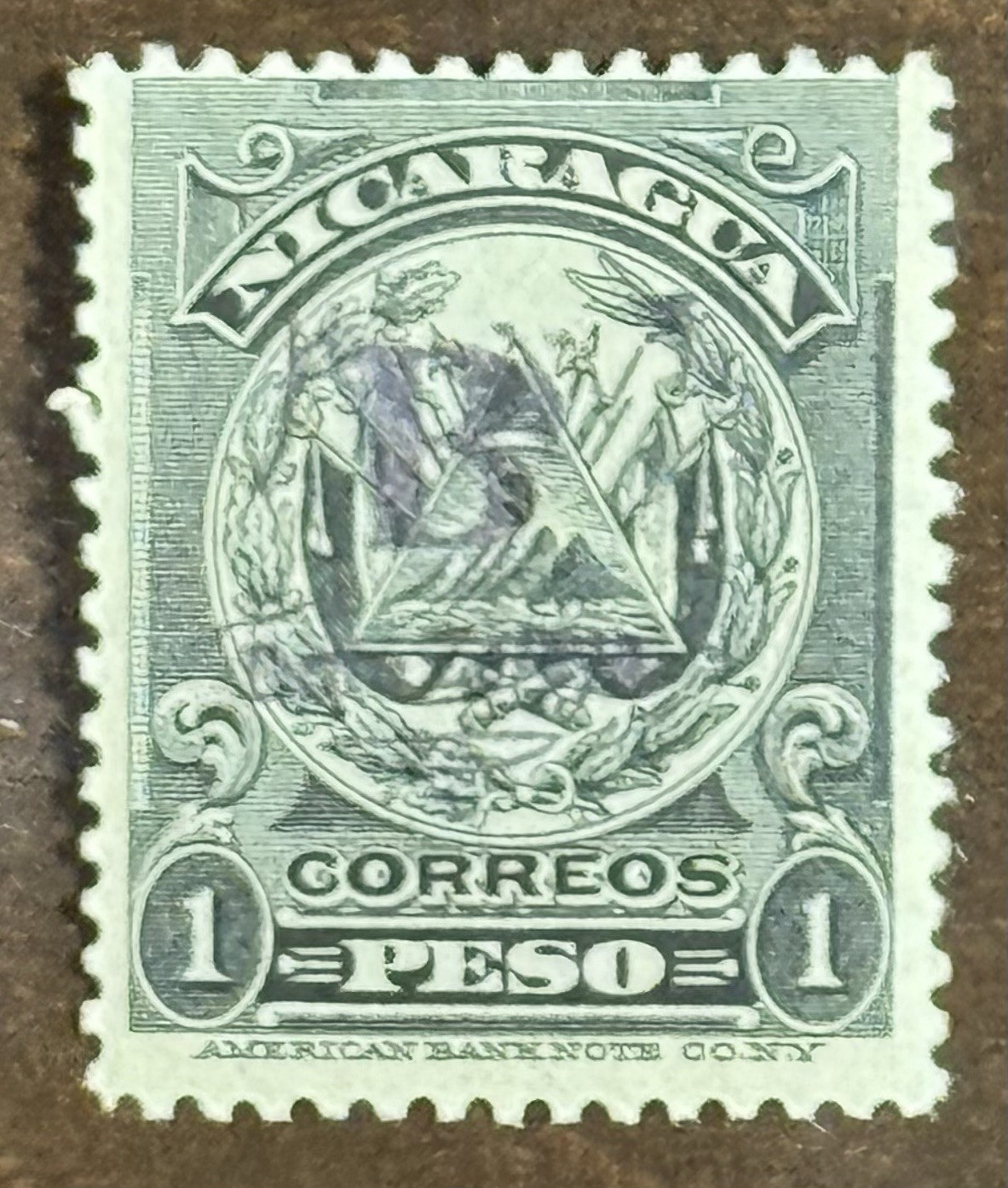 DP Stamps, Nicaragua, SC 1L30, 1906, MLH, VF, Black Overprint.