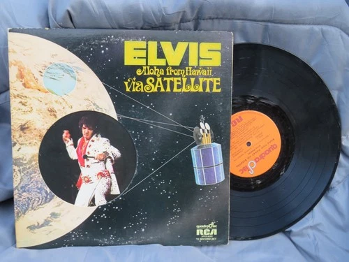 Vintage Elvis Presley - Double 12” LP Aloha From Hawaii via Satellite QuadraDisc