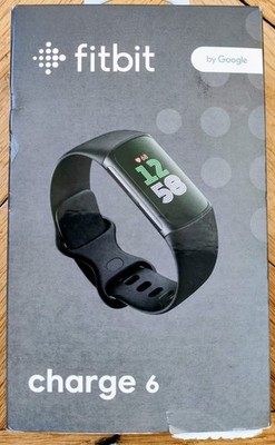 Google Fitbit Charge 6 Aktivitäts-Tracker - Obsidian/Schwarz - OVP - WIE NEU