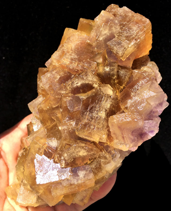 862g Amazing!! Natural Fantastic Yellow Fluorite Quartz Crystal