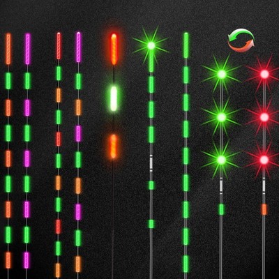 Smart LED Light Luminous Smart Night Fishing Float Bobber Bite Alarm Stick C5X0