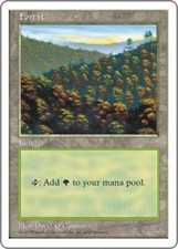 Forest (448) 5th Edition Light Play MTG Magic DNA GAMES