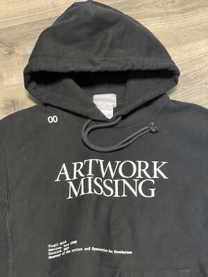 RARE Virgil Abloh ICA Artwork Missing Hoodie Figures OF Speech