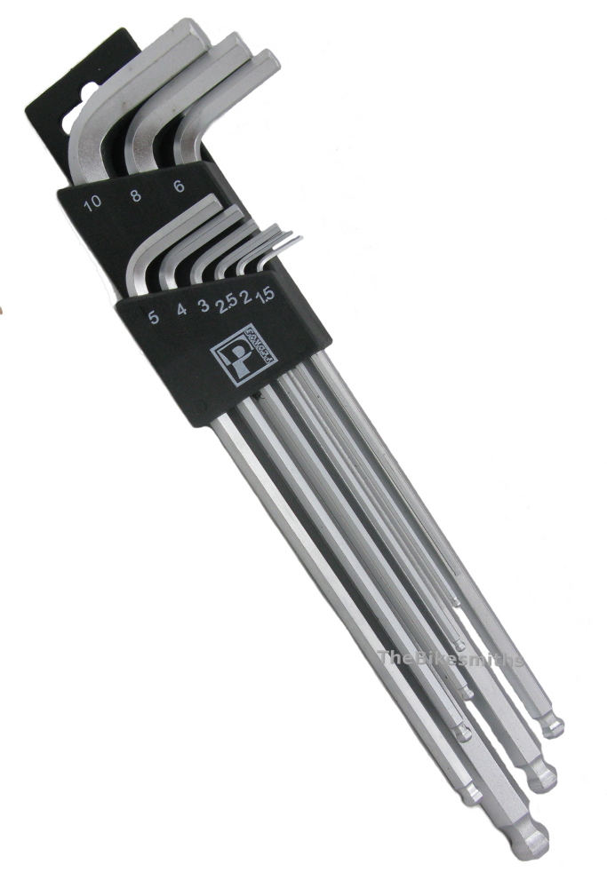 Pedro's L Hex Metric Wrench Set / Allen Wrench Set Bike 1.5mm-10mm 9 Pc Bondhous