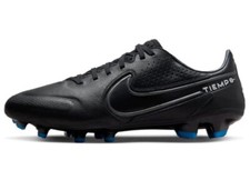 Nike Tiempo Legend 9 Pro FG DA1175-001 Black/Blue Soccer Men s 6.5/Women s 8
