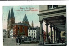 CPA-Carte Postale-Belgique-Spa Les galeries et Cascade monumentale-1911-VM13557